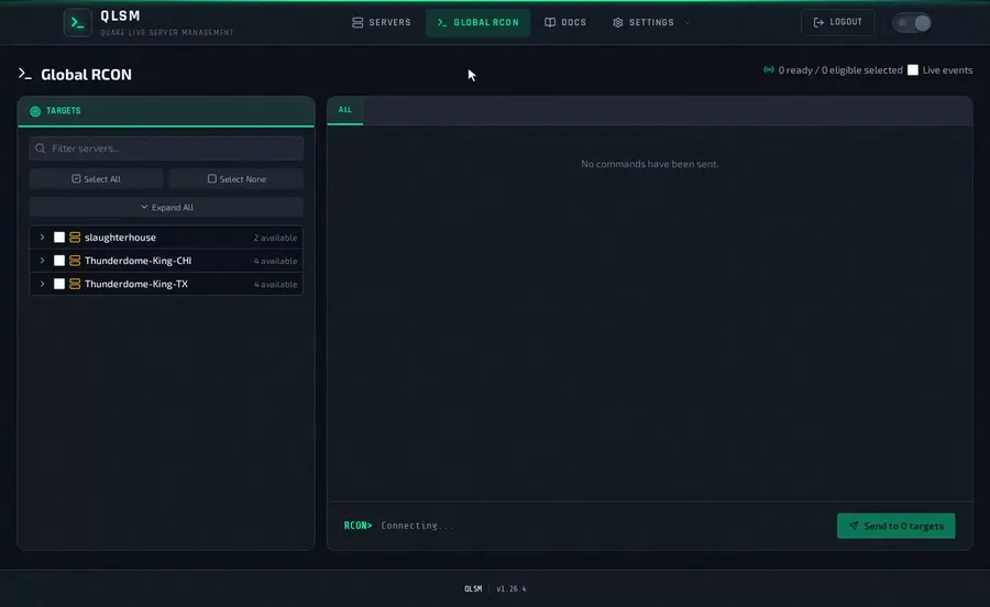 Global RCON demo